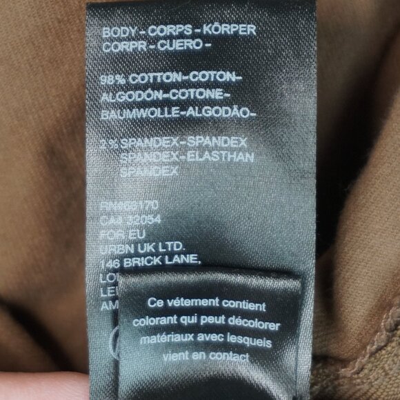 New Free People in My Feelings Velvet Crop Slim Flare Pants in Chocolate sz S - Picture 15 of 16